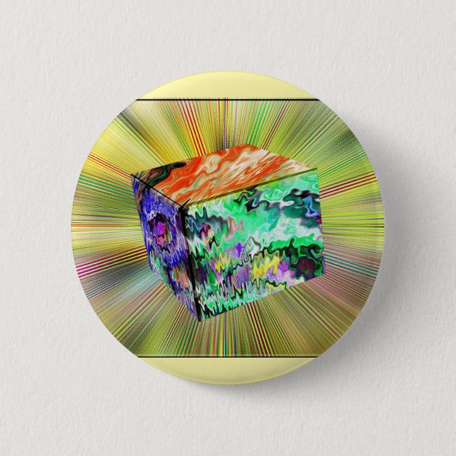 Sugar Cube  2 Inch Round Button (Front)