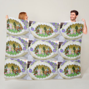 sugar Easter egg bunny Fleece Blanket