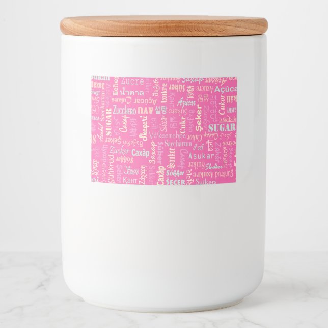 Sugar Food Label (Front)