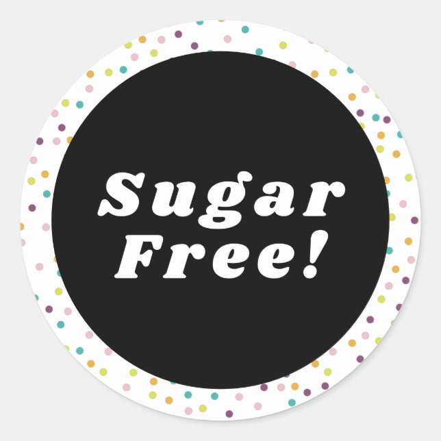 Sugar Free Customizable Bakery Label (Front)