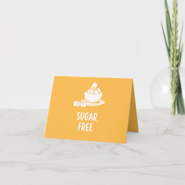 Sugar Free Food Label Card (Front)
