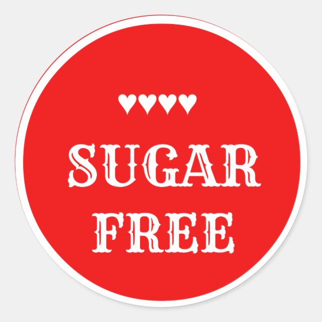 Sugar Free Sticker (Front)