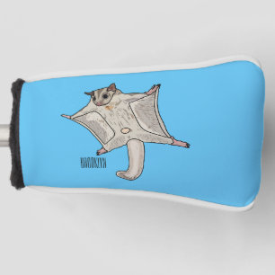Sugar glider cartoon illustration golf head cover