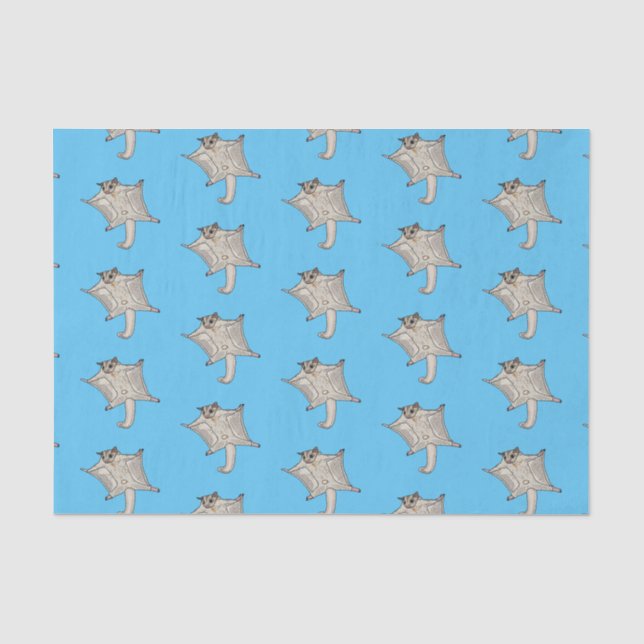 Sugar glider cartoon illustration tissue paper (Front)