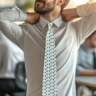 Sugar Glider Cute Floral Tie