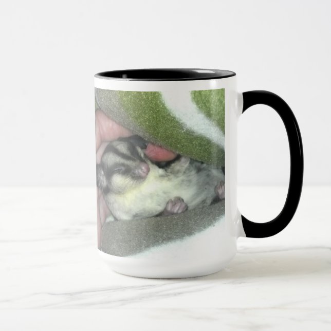 Sugar Glider Sleeping in Blanket Mug (Right)