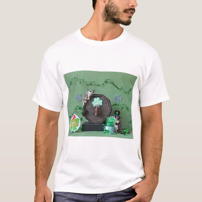 Sugar Glider St. Patrick's Day T-Shirt (Front)