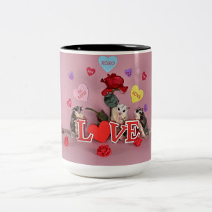 Sugar Glider Valentine Two-Tone Coffee Mug