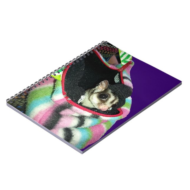 Sugar Glider Wearing a Hat Notebook (Left Side)