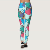 Sugar Gliders in Tea Cups Colourful Patterned