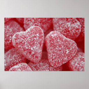 Sugar Heart Candy Poster