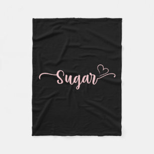 Sugar Heart Xmas Grandma Women Mothers Day Christm Fleece Blanket