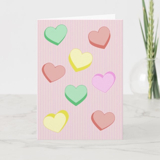 Sugar Hearts Card (Front)