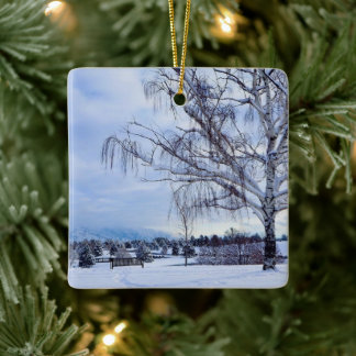 Sugar House Park Winter Ceramic Ornament