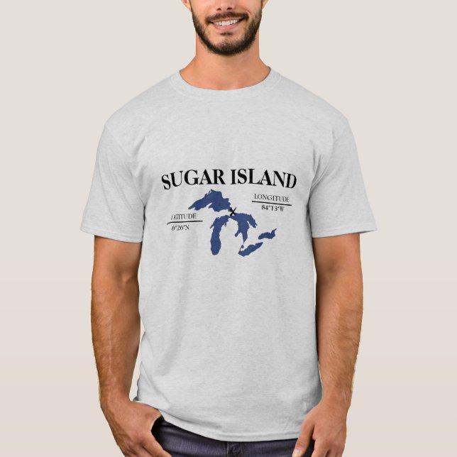 Sugar Island, Michigan T-Shirt (Front)