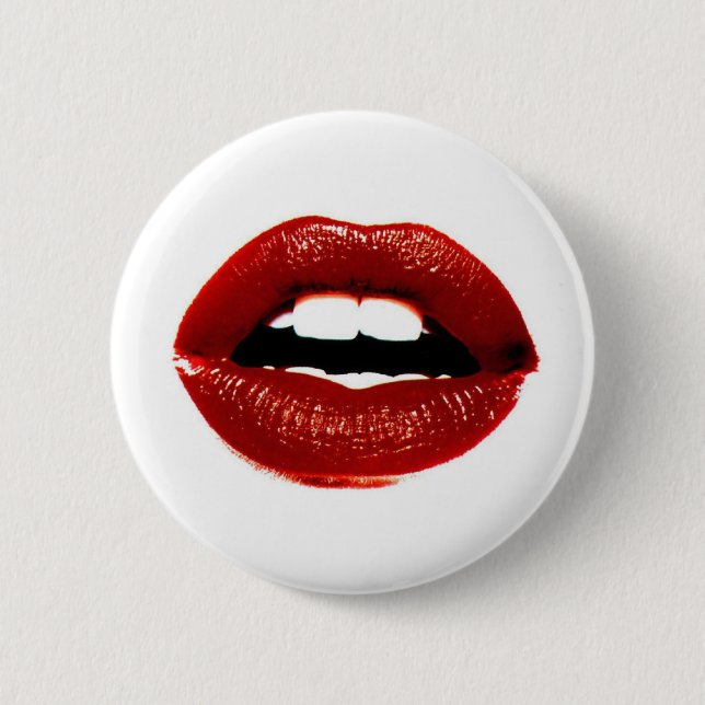 Sugar Lips 2 Inch Round Button (Front)