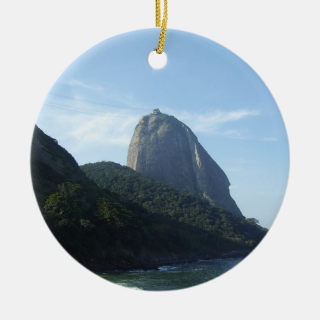 Sugar Loaf Mountain Ceramic Ornament (Front)