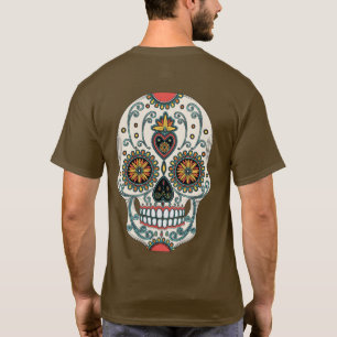 Sugar Love Skull Dia De Los Muertos Day of Dead T-Shirt