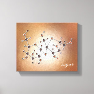 Sugar Molecule Canvas Print