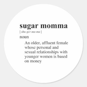 SUGAR MOMMA CLASSIC ROUND STICKER