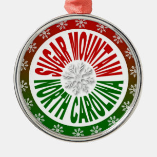 Sugar Mountain North Carolina holiday ornament