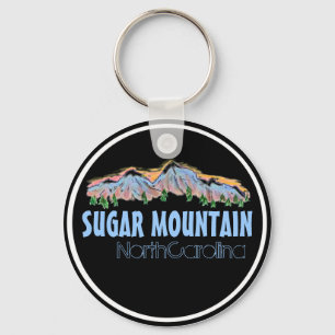 Sugar Mountain North Carolina mountains keychain