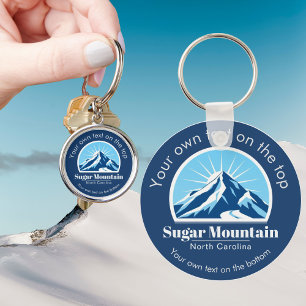 Sugar Mountain North Carolina ski resort gift Keychain