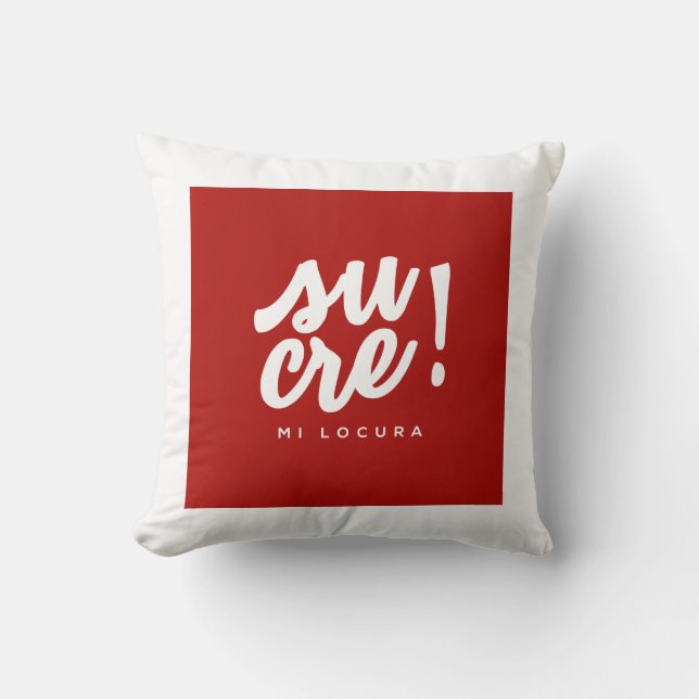 Sugar my madness throw pillow (Front)
