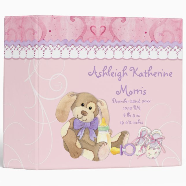 Sugar 'n Spice - Baby Book Classeur Scrapbook (Devant/Côté)