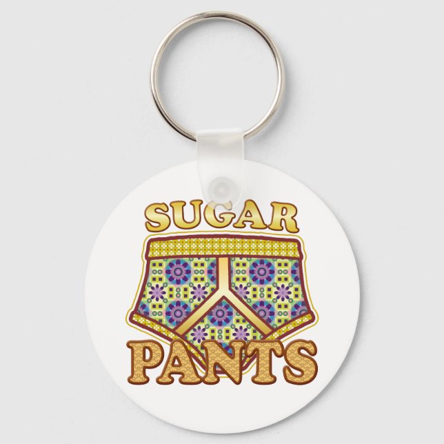 Sugar Pants v2 Keychain (Front)