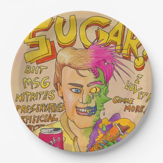 Sugar! Paper Plate (Front)