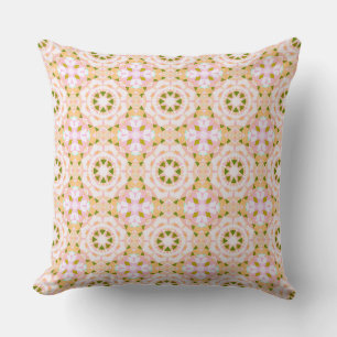 Sugar Pink Spring Green Star Dopamine Decor Art Throw Pillow