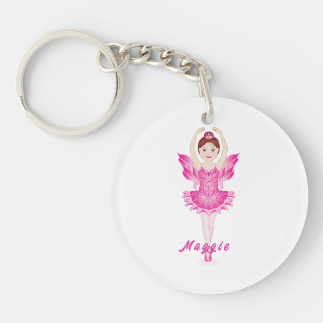 Sugar Plum Fairy Acrylic Keychain (Front)
