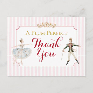 Sugar Plum Fairy Baby Shower Thank You Card
