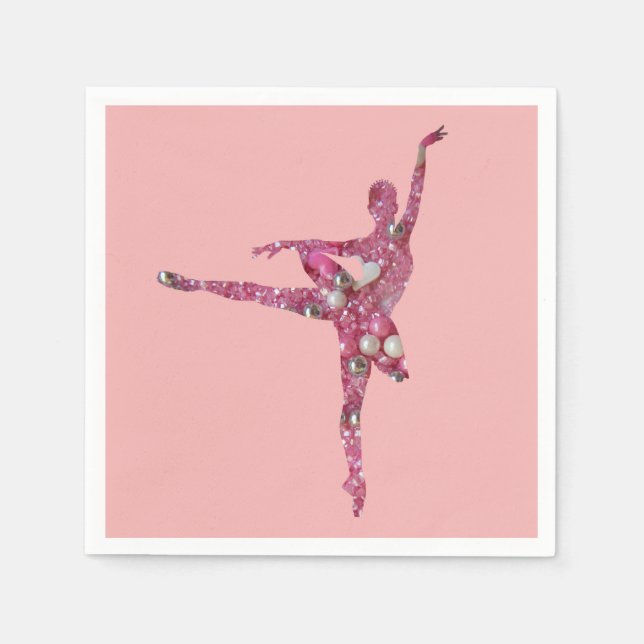 Sugar Plum Fairy Ballerina Napkin (Front)