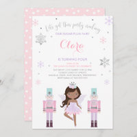 Sugar Plum Fairy Invitation Nutcracker Invitation