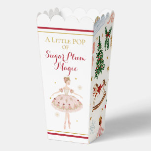 Sugar Plum Fairy Nutcracker Baby Shower Popcorn Favor Box