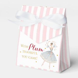 Sugar Plum Fairy Nutcracker Winter Baby Shower Favor Box