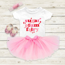 Sugar Plum Fairy Typography Art Personalized Pink 