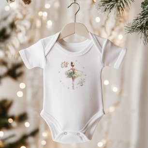 Sugar plum fairy Whimsical winter Onederland Baby Bodysuit