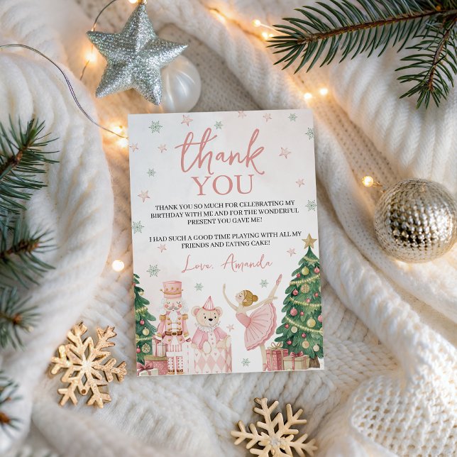 Sugar Plum Nutcracker Thank You Card (Creator Uploaded)