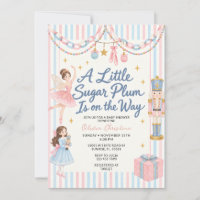 Sugar Plum Pink Blue Nutcracker Baby Shower