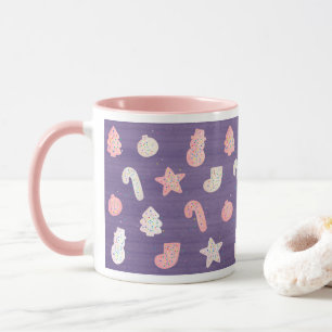 Sugar Plum Purple Christmas Cookies Mug