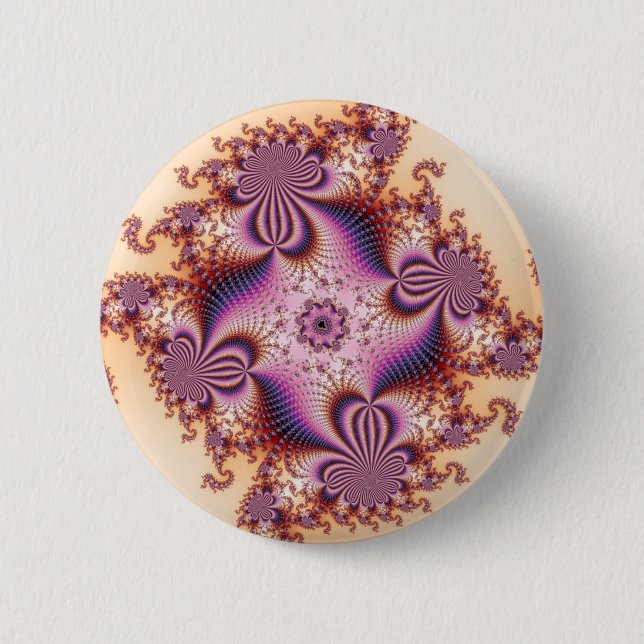Sugar Plums - Fractal 2 Inch Round Button (Front)