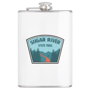 Sugar River State Trail Wisconsin Hip Flask