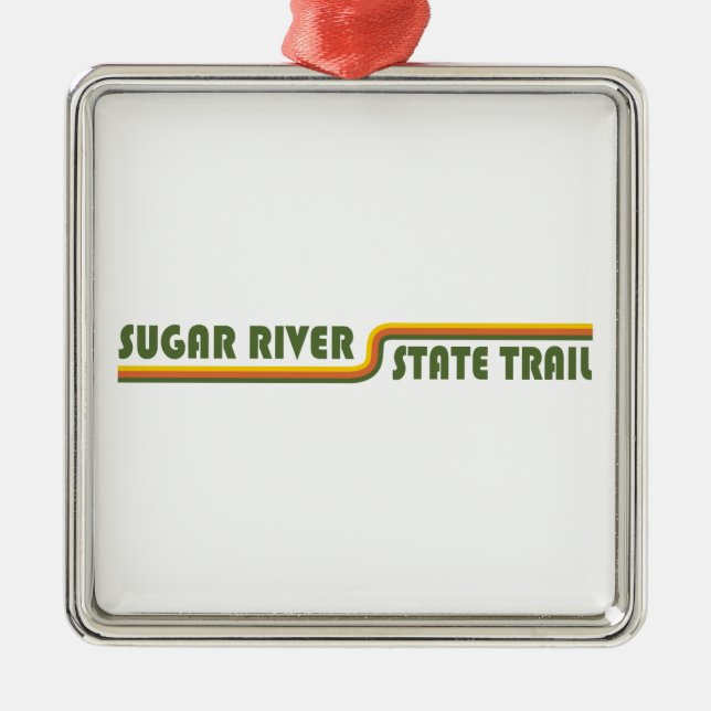 Sugar River State Trail Wisconsin Metal Ornament (Front)