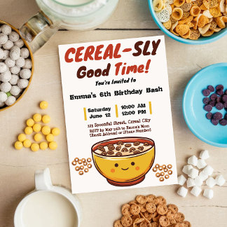 Sugar Rush and Sweet Surprises: A Cereal Party Invitation