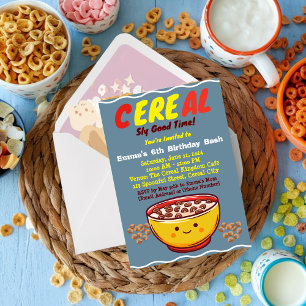 Sugar Rush and Sweet Surprises: A Cereal Party Invitation