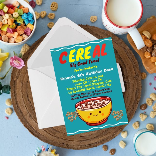 Sugar Rush and Sweet Surprises: A Cereal Party Invitation (Creator Uploaded)