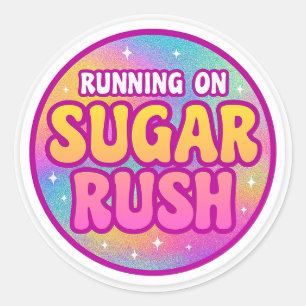 Sugar Rush Round Sticker